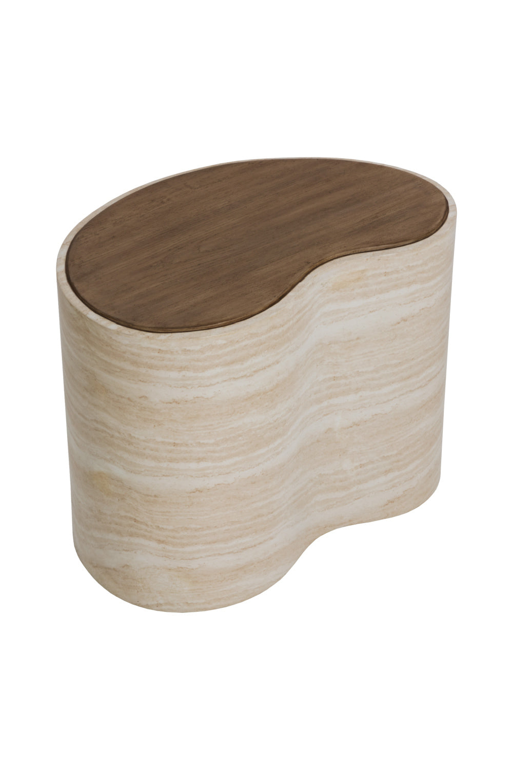   Modern European furniture - Freeform Travertine-Look Indoor/Outdoor Coffee Table - www.oroa.com | Oroa.com