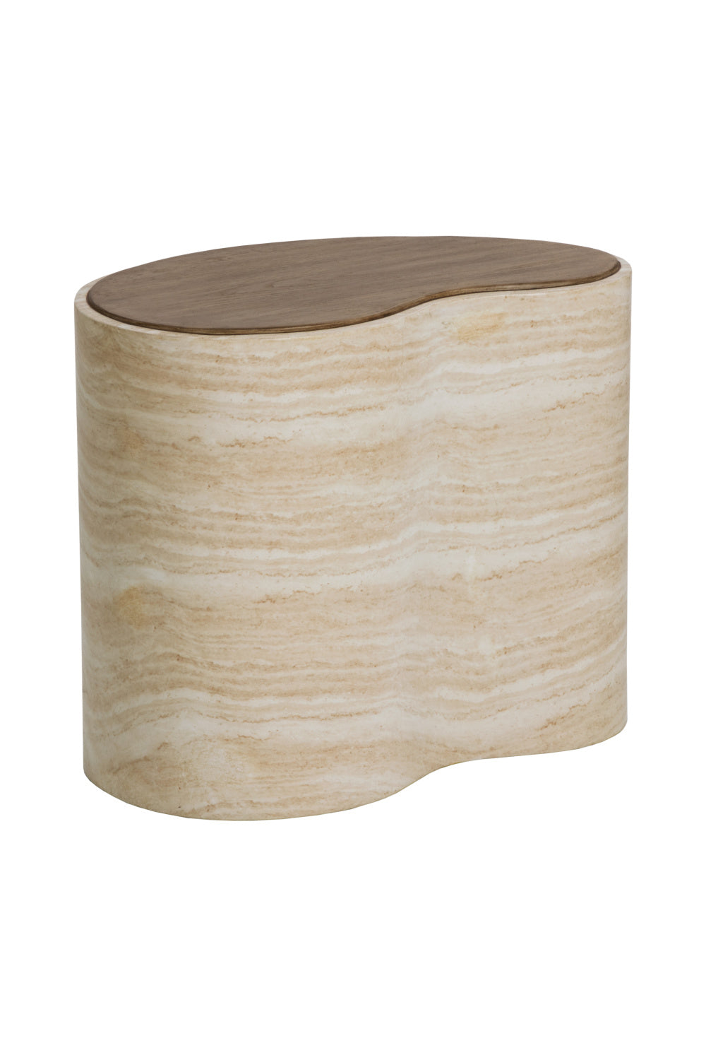   Modern European furniture - Freeform Travertine-Look Indoor/Outdoor Coffee Table - www.oroa.com | Oroa.com