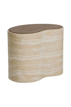   Modern European furniture - Freeform Travertine-Look Indoor/Outdoor Coffee Table - www.oroa.com | Oroa.com