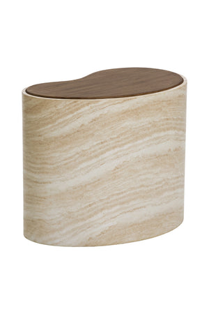   Modern European furniture - Freeform Travertine-Look Indoor/Outdoor Coffee Table - www.oroa.com | Oroa.com