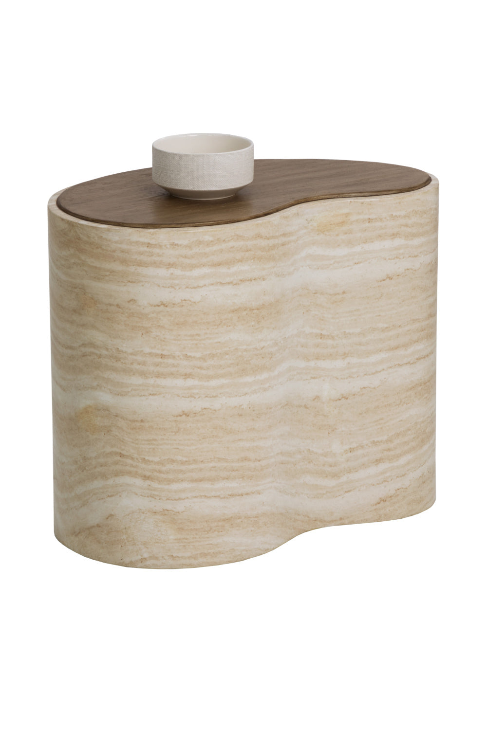   Modern European furniture - Freeform Travertine-Look Indoor/Outdoor Coffee Table - www.oroa.com | Oroa.com