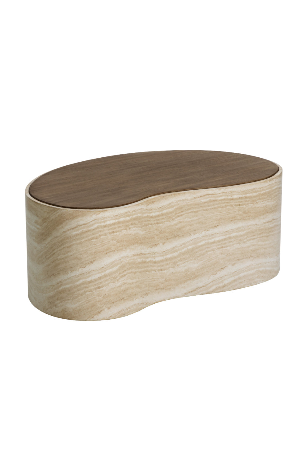   Modern European furniture - Freeform Travertine-Look Indoor/Outdoor Coffee Table - www.oroa.com | Oroa.com