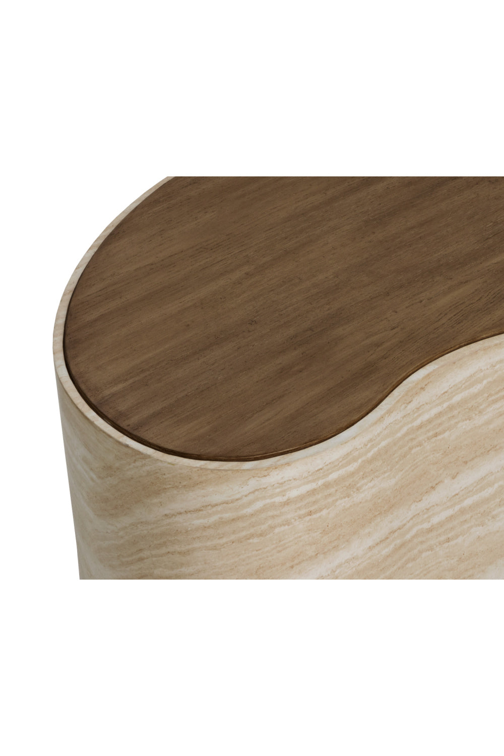   Modern European furniture - Freeform Travertine-Look Indoor/Outdoor Coffee Table - www.oroa.com | Oroa.com
