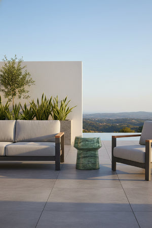   Modern European furniture - Marble Look Indoor/Outdoor End Table - www.oroa.com | Oroa.com
