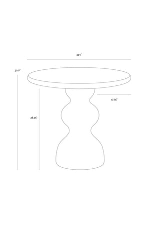   Modern European furniture - Marble-Look Indoor/Outdoor Concrete Bistro Table - www.oroa.com | Oroa.com
