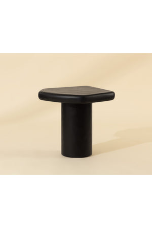   Modern European furniture - Black Organic-Shaped Indoor/Outdoor End Table - www.oroa.com | Oroa.com