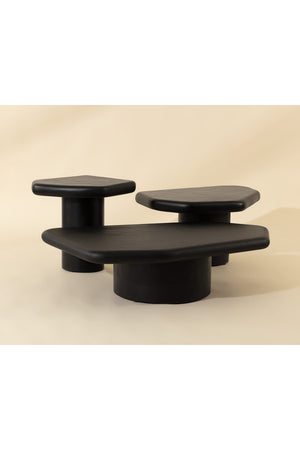   Modern European furniture - Black Organic-Shaped Indoor/Outdoor End Table - www.oroa.com | Oroa.com