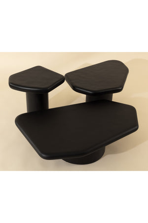  Modern European furniture - Black Organic-Shaped Indoor/Outdoor End Table - www.oroa.com | Oroa.com