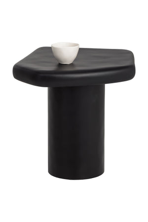   Modern European furniture - Black Organic-Shaped Indoor/Outdoor End Table - www.oroa.com | Oroa.com
