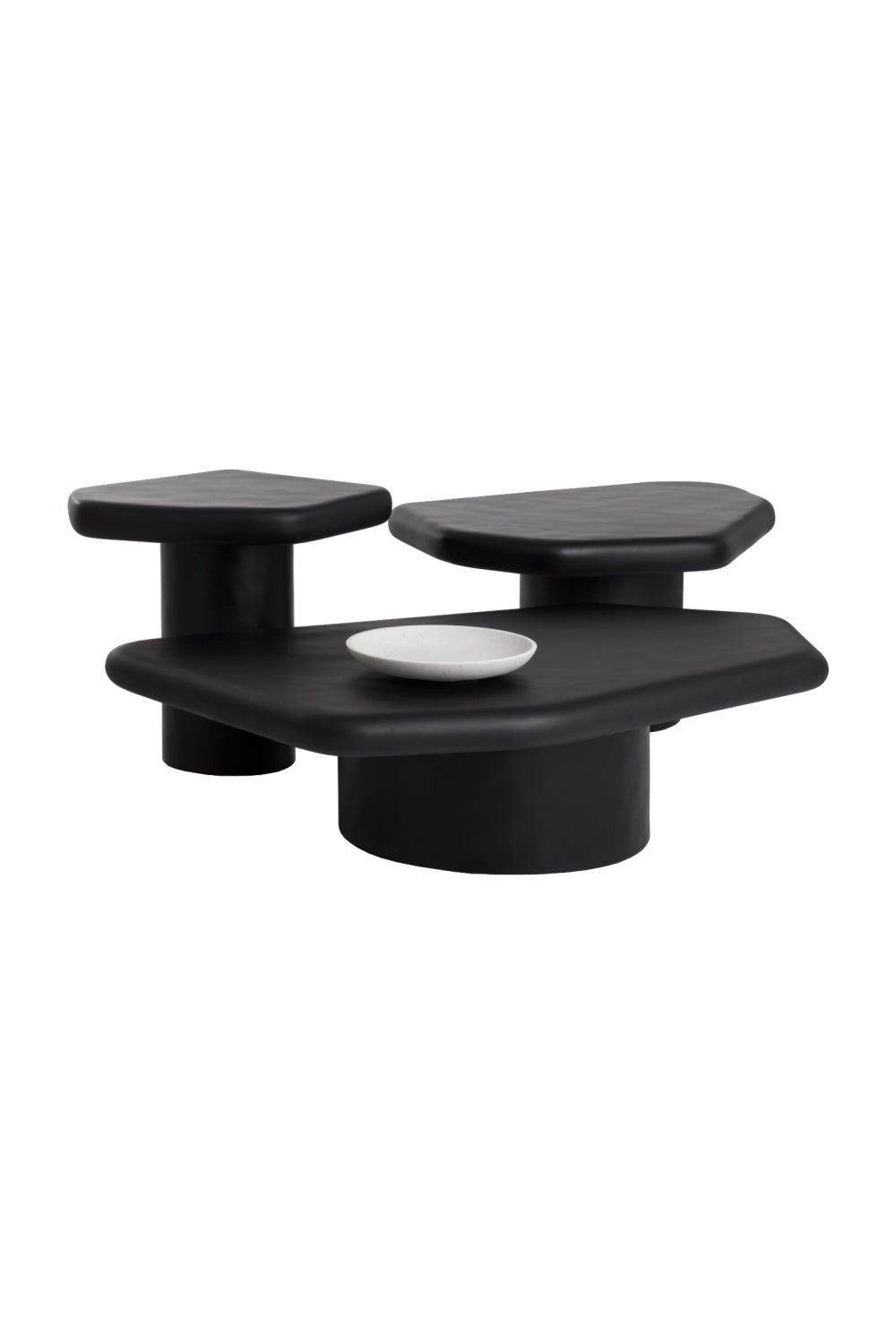   Modern European furniture - Black Organic-Shaped Indoor/Outdoor End Table - www.oroa.com | Oroa.com