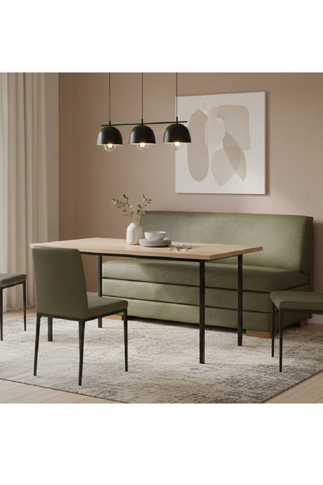   Modern European furniture - Green Leather Banquette - www.oroa.com | Oroa.com