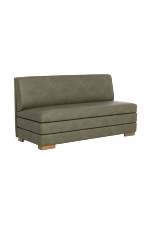   Modern European furniture - Green Leather Banquette - www.oroa.com | Oroa.com
