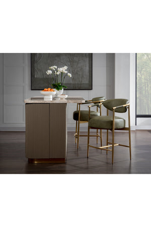   Modern European furniture - Curved Back Counter Stool - www.oroa.com | Oroa.com