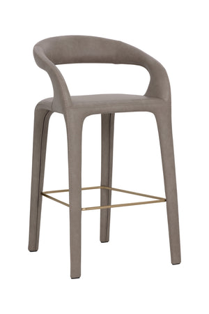   Modern European furniture - Open-Back Leather Bar Stool - www.oroa.com | Oroa.com