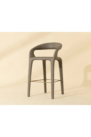   Modern European furniture - Open-Back Leather Bar Stool - www.oroa.com | Oroa.com