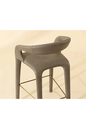   Modern European furniture - Open-Back Leather Bar Stool - www.oroa.com | Oroa.com