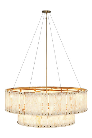   Modern European furniture - 2-Tier Alabaster Chandelier - www.oroa.com | Oroa.com