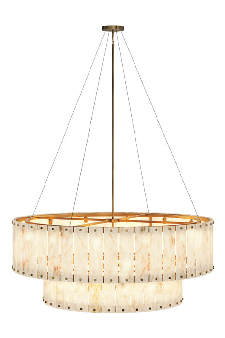   Modern European furniture - 2-Tier Alabaster Chandelier - www.oroa.com | Oroa.com
