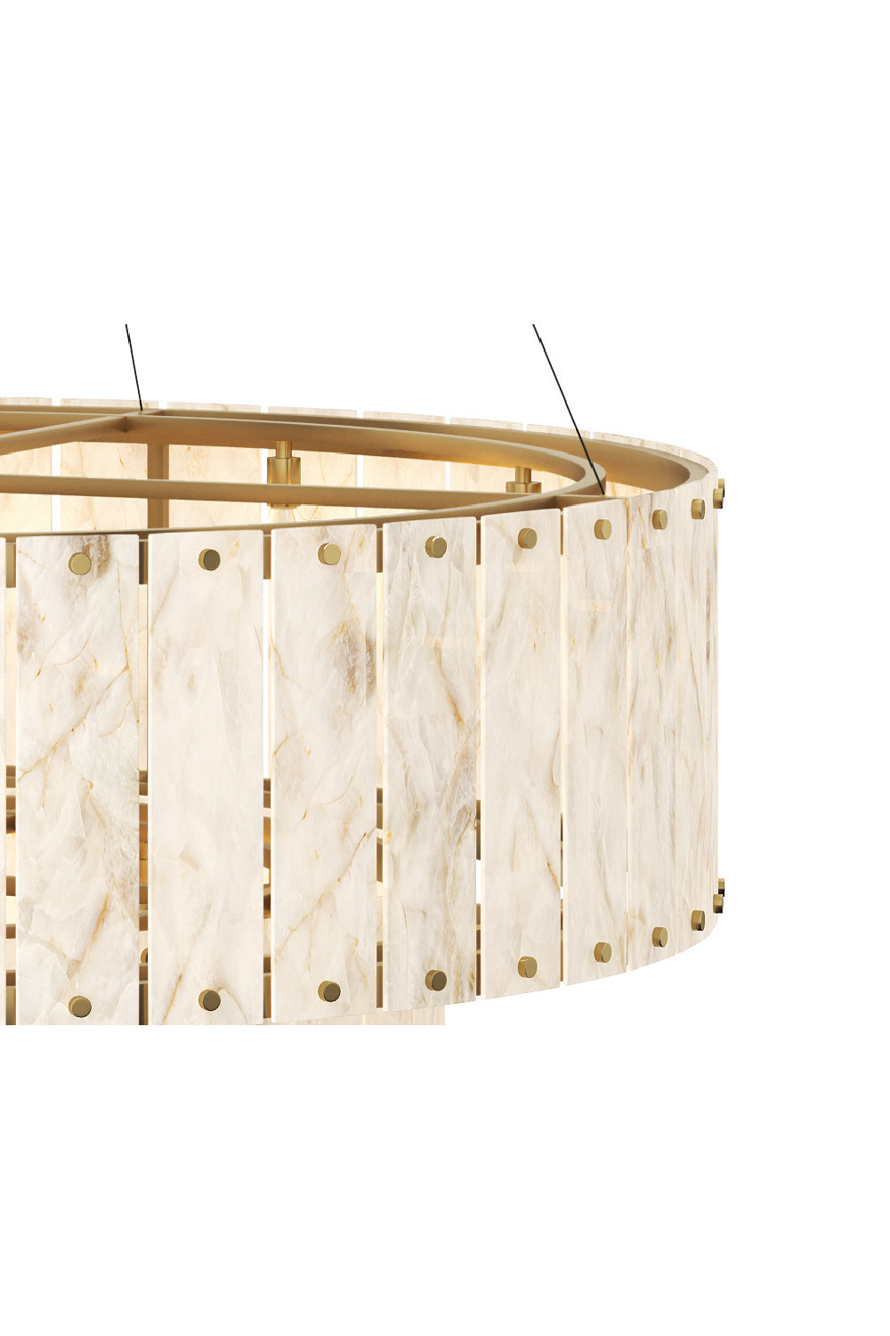   Modern European furniture - 2-Tier Alabaster Chandelier - www.oroa.com | Oroa.com