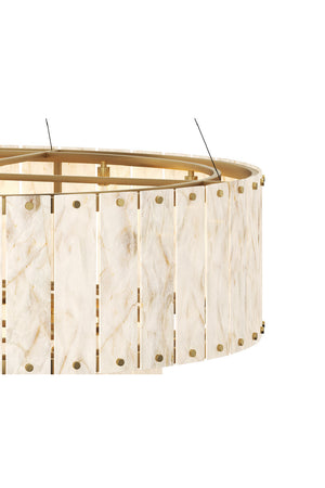   Modern European furniture - 2-Tier Alabaster Chandelier - www.oroa.com | Oroa.com