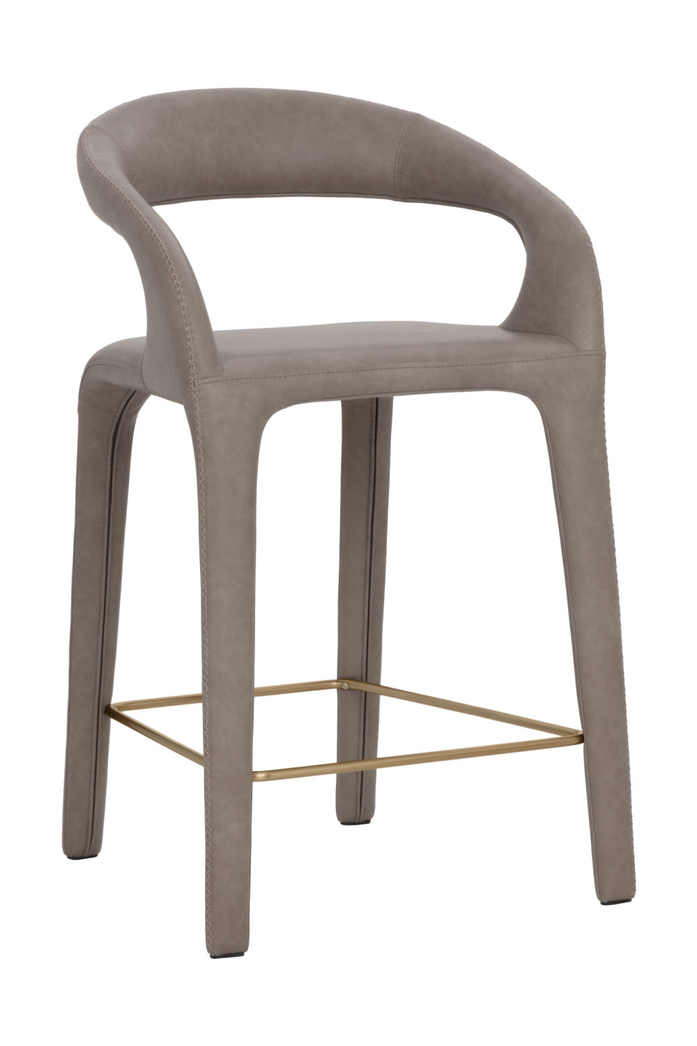   Modern European furniture - Sleek Upholstered Counter Stool - www.oroa.com | Oroa.com