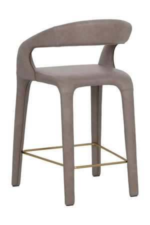   Modern European furniture - Sleek Upholstered Counter Stool - www.oroa.com | Oroa.com