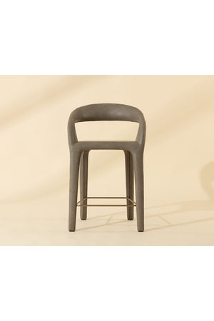   Modern European furniture - Sleek Upholstered Counter Stool - www.oroa.com | Oroa.com