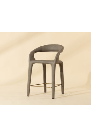   Modern European furniture - Sleek Upholstered Counter Stool - www.oroa.com | Oroa.com
