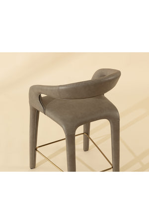  Modern European furniture - Sleek Upholstered Counter Stool - www.oroa.com | Oroa.com