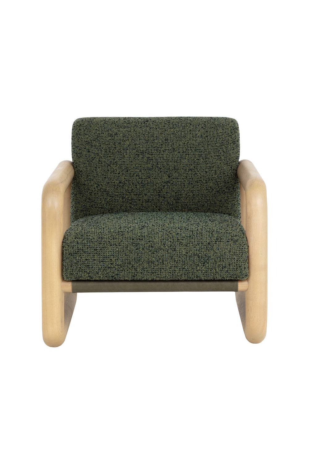   Modern European furniture - Green Textured Fabric Lounge Chair - www.oroa.com | Oroa.com