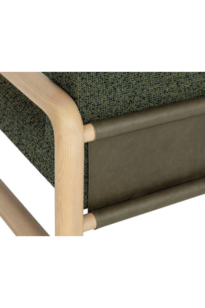   Modern European furniture - Green Textured Fabric Lounge Chair - www.oroa.com | Oroa.com