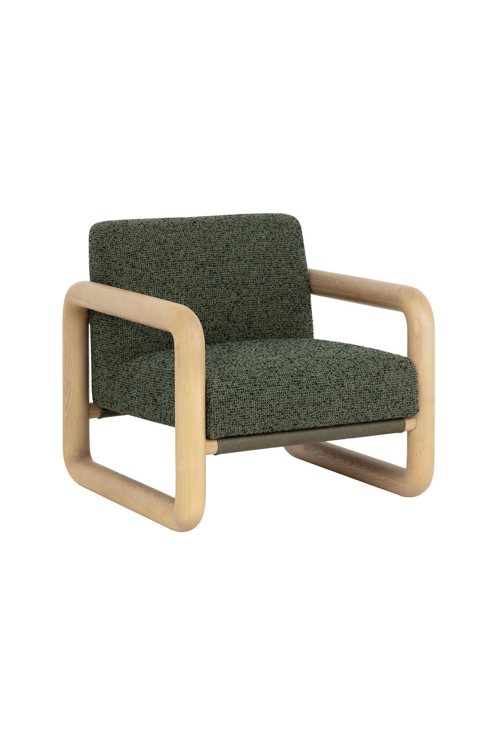   Modern European furniture - Green Textured Fabric Lounge Chair - www.oroa.com | Oroa.com