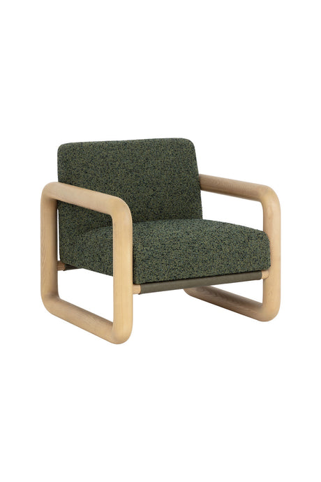   Modern European furniture - Green Textured Fabric Lounge Chair - www.oroa.com | Oroa.com