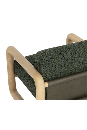   Modern European furniture - Green Textured Fabric Lounge Chair - www.oroa.com | Oroa.com