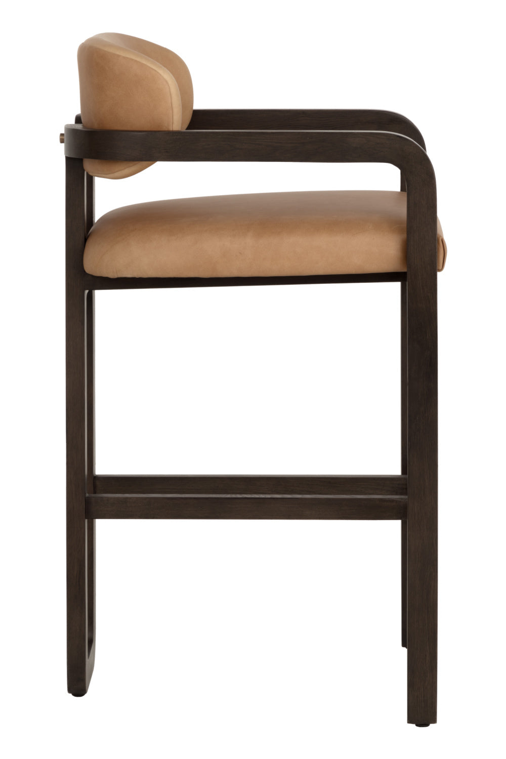   Modern European furniture - Brown Leather Bar Stool - www.oroa.com | Oroa.com
