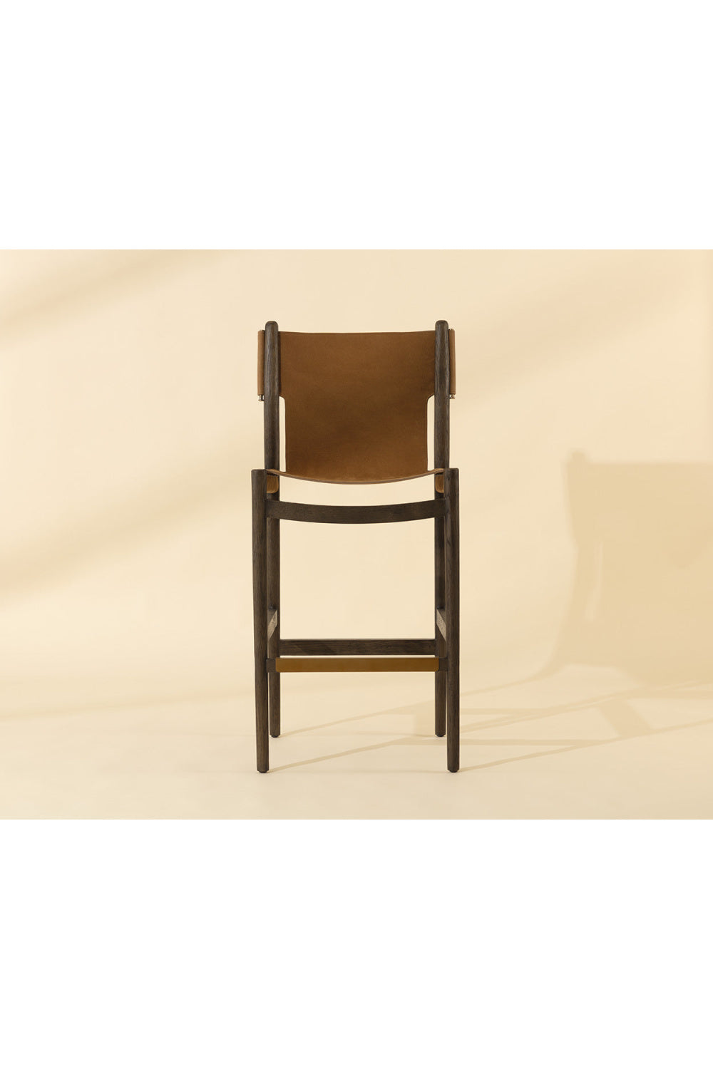   Modern European furniture - Brown Nubuck Leather Bar Stool - www.oroa.com | Oroa.com