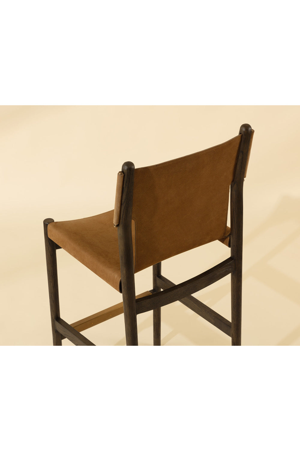   Modern European furniture - Brown Nubuck Leather Bar Stool - www.oroa.com | Oroa.com