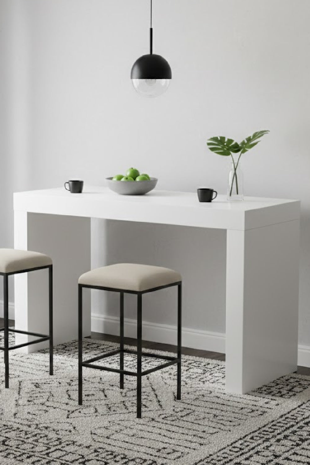   Modern European furniture - Gloss White Counter Table - www.oroa.com | Oroa.com