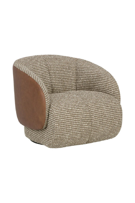   Modern European furniture - Boucle Swivel Lounge Chair - www.oroa.com | Oroa.com