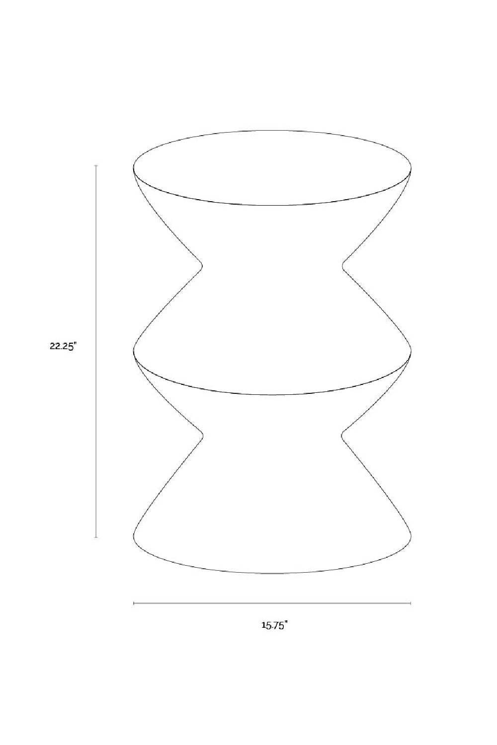   Modern European furniture - Layered Concrete Indoor/Outdoor End Table - www.oroa.com | Oroa.com