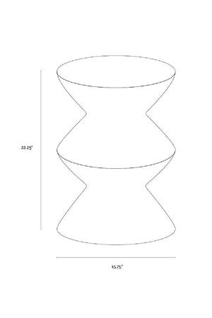   Modern European furniture - Layered Concrete Indoor/Outdoor End Table - www.oroa.com | Oroa.com