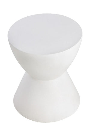   Modern European furniture - White Hourglass Indoor/Outdoor End Table - www.oroa.com | Oroa.com