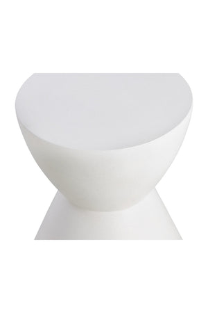   Modern European furniture - White Hourglass Indoor/Outdoor End Table - www.oroa.com | Oroa.com