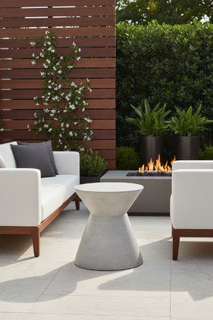   Modern European furniture - Concrete Indoor/Outdoor End Table - www.oroa.com | Oroa.com
