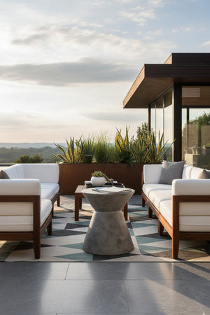   Modern European furniture - Concrete Indoor/Outdoor End Table - www.oroa.com | Oroa.com
