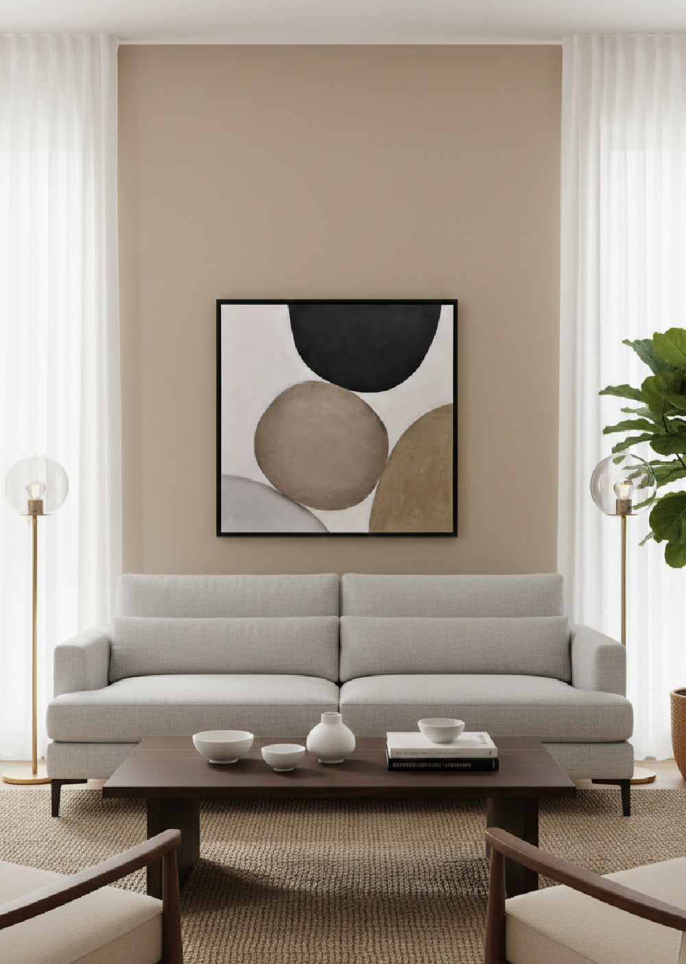   Modern European furniture - Abstract Gray Canvas Art - www.oroa.com | Oroa.com