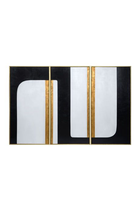   Modern European furniture - Refined Abstract Canvas Set (3) - www.oroa.com | Oroa.com