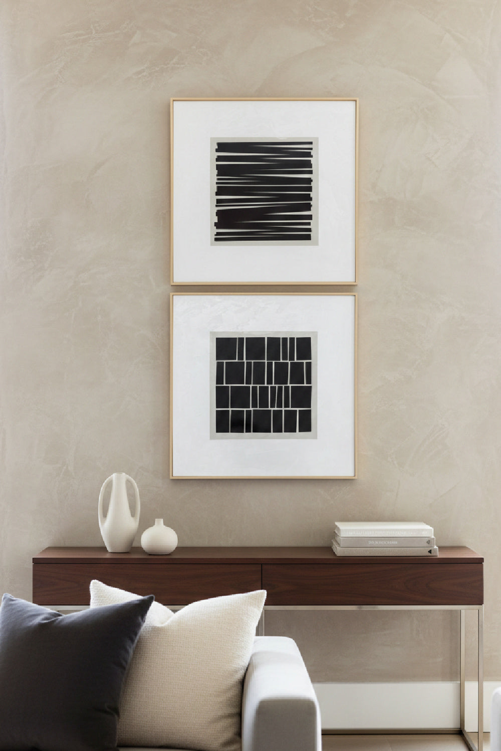   Modern European furniture - Contemporary Canvas Art Set (2) - www.oroa.com | Oroa.com