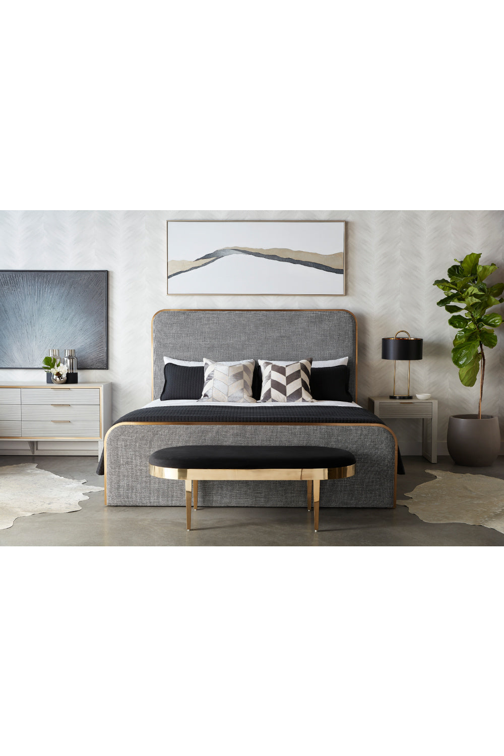   Modern European furniture - Abstract Linear Canvas Art - www.oroa.com | Oroa.com