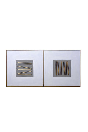   Modern European furniture - Abstract Canvas Art Set (2) - www.oroa.com | Oroa.com